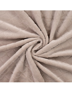 Tecido minky sereia - Taupe