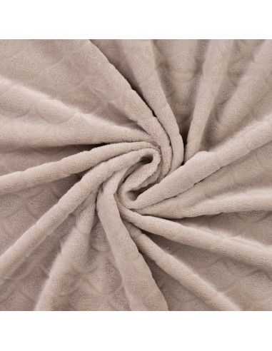 Tecido minky sereia - Taupe