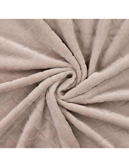 Tecido minky sereia - Taupe