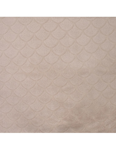 Tecido minky sereia - Taupe