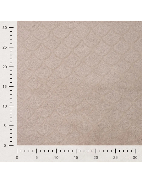 Tecido minky sereia - Taupe