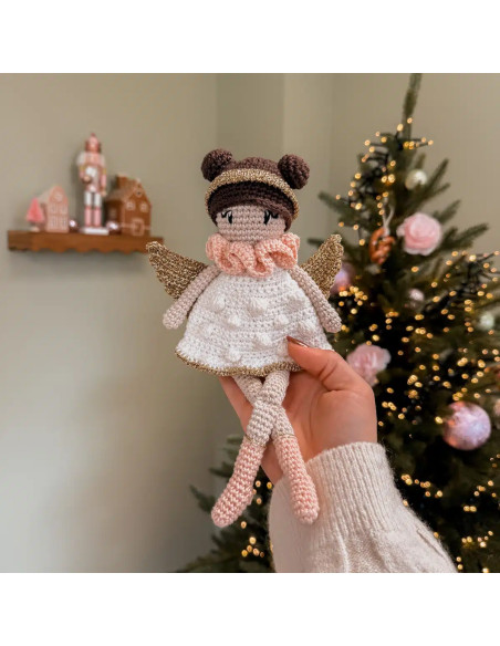 Kit de crochê - O anjo de Natal da Anna