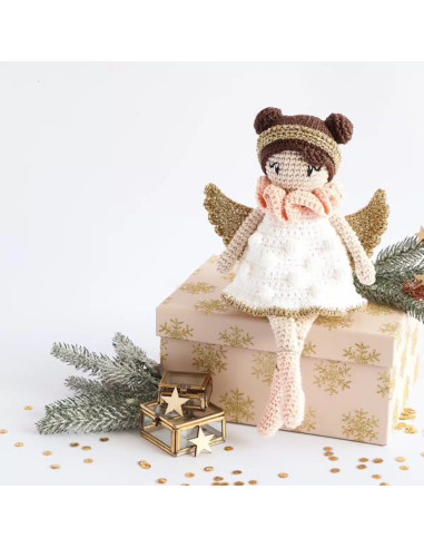 Kit de crochê - O anjo de Natal da Anna