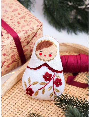 Minha decoração de Natal em feltro - 4 enfeites de Natal