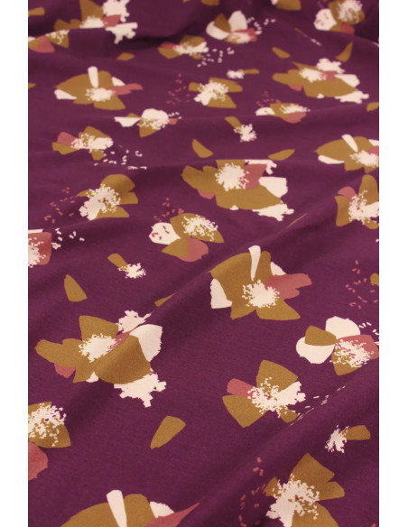 Tecido jersey de algodão Anémona Mûroise - Églantine & Zoé
