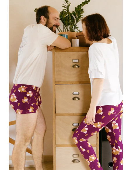 Tecido jersey de algodão Anémona Mûroise - Églantine & Zoé