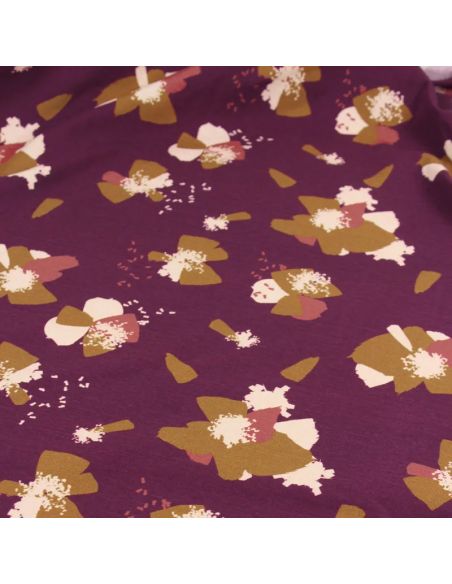 Tecido jersey de algodão Anémona Mûroise - Églantine & Zoé