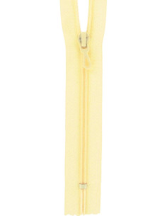 Fecho de correr de nylon - Amarelo palha