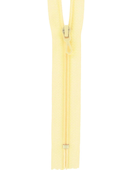Fecho de correr de nylon - Amarelo palha