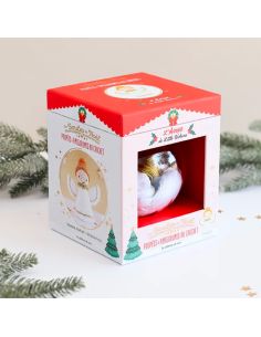 Conjunto de bola de Natal amigurumi em crochê - O anjo