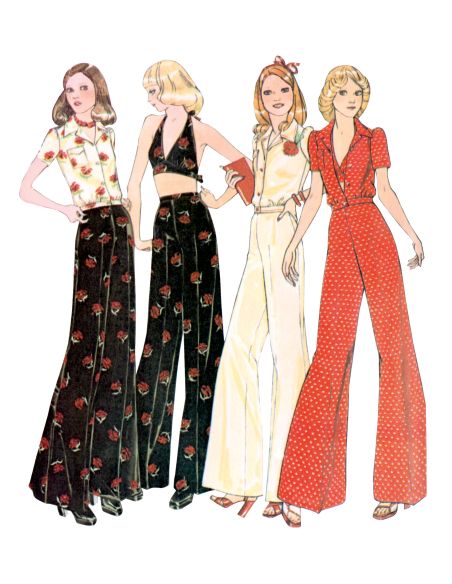 Molde de blusa, costas nuas e calças - McCall's 8622