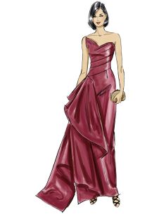 Molde de vestido - Vogue 2131