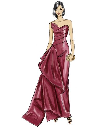Molde de vestido - Vogue 2131