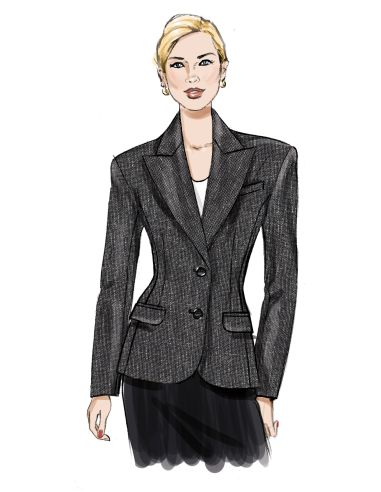 Molde de casaco - Vogue 2136