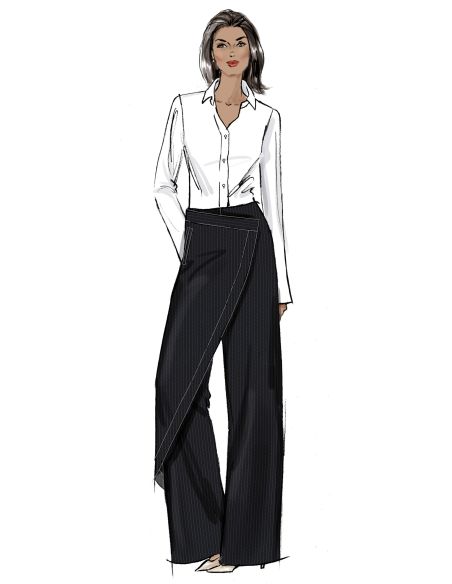 Molde de calça - Vogue 2138