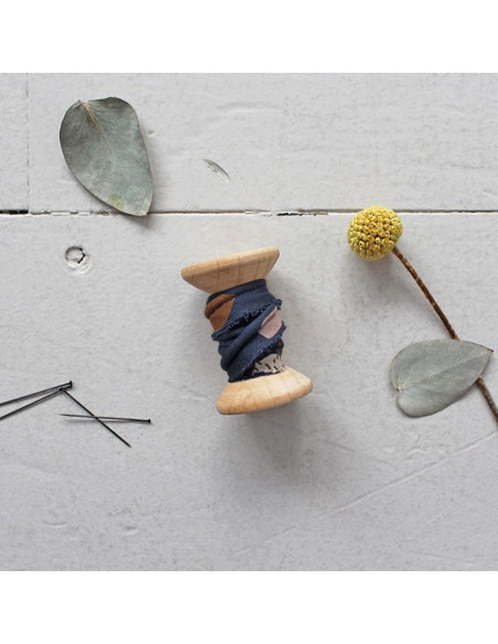 Debrum de viscose Moonstone Blue por metro - Atelier Brunette