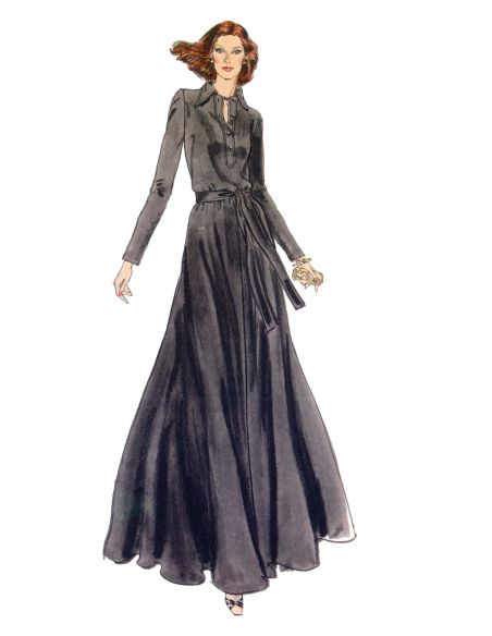 Molde de vestido - Vogue 2143
