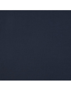 Tecido jersey de algodão malha fina canelada - Azul-marinho 2