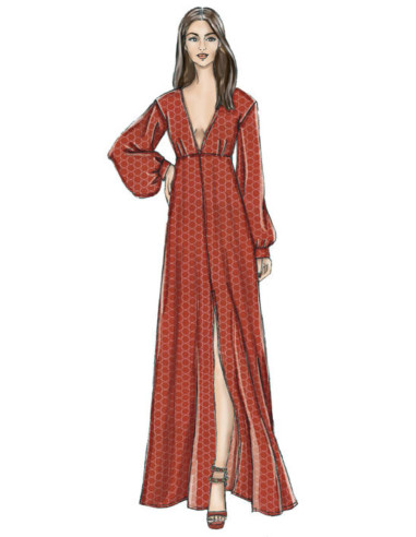 Molde de vestido - Vogue 9311