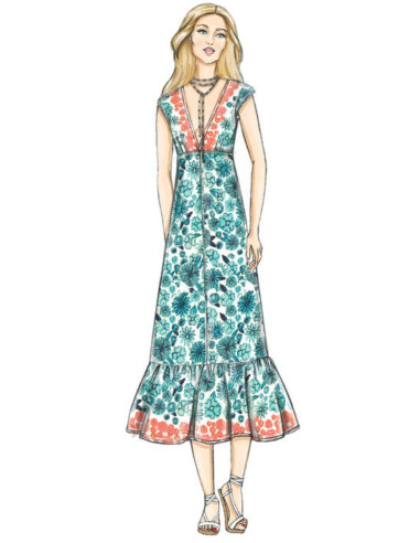 Molde de vestido - Vogue 9311