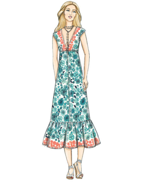 Molde de vestido - Vogue 9311