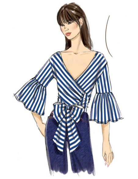 Molde de tops - Vogue 9315