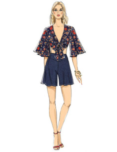 Padrão de blusa, calção e calça - Vogue 9319 2