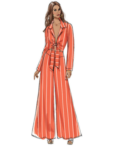 Padrão de blusa, calção e calça - Vogue 9319