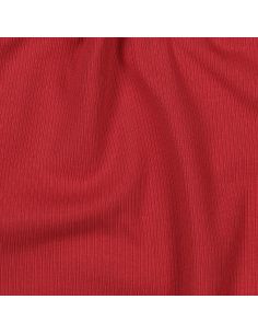 Tecido jersey de algodão malha fina canelada - Vermelho escuro 2
