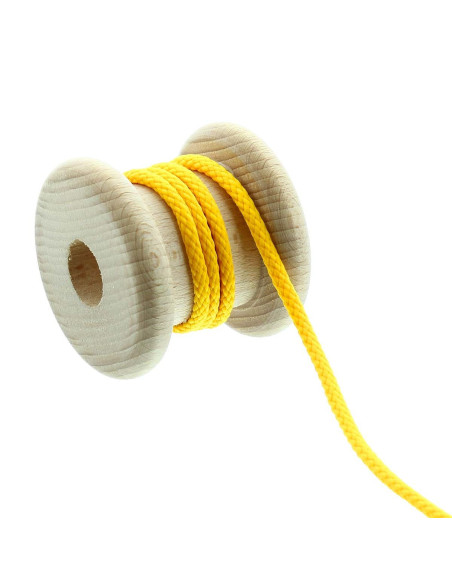 Cordão redondo anoraque - Amarelo botão-de-ouro
