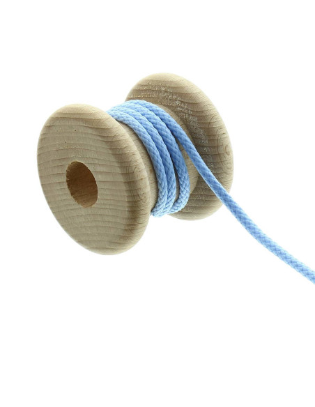 Cordão redondo anoraque - Azul céu