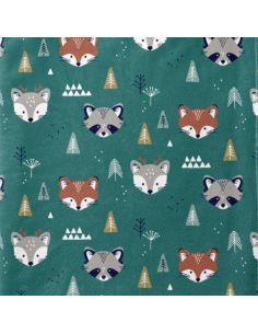 Tecido fofinho - Animais da floresta