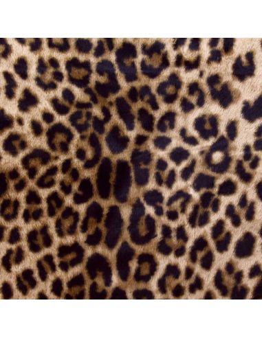 Tecido de pele falsa animal - Leopardo