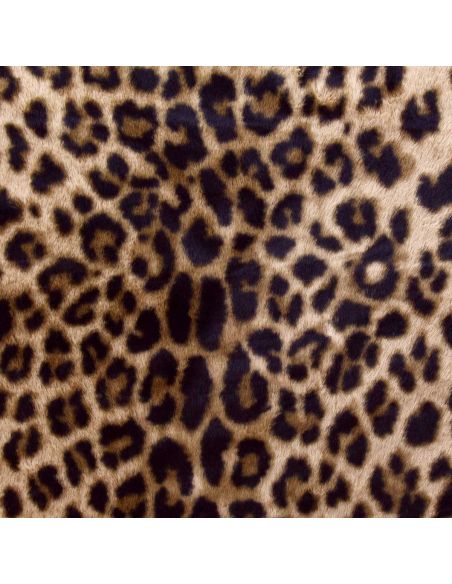 Tecido de pele falsa animal - Leopardo