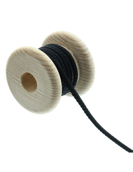 Cordão redondo anoraque - Preto