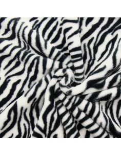 Tecido de pele falsa animal - Zebra