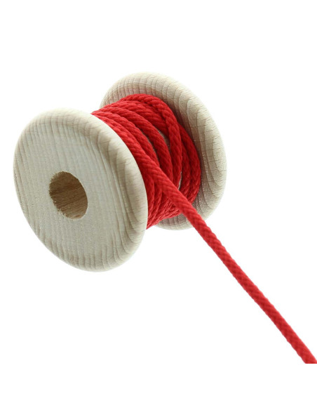 Cordão redondo anoraque - Vermelho