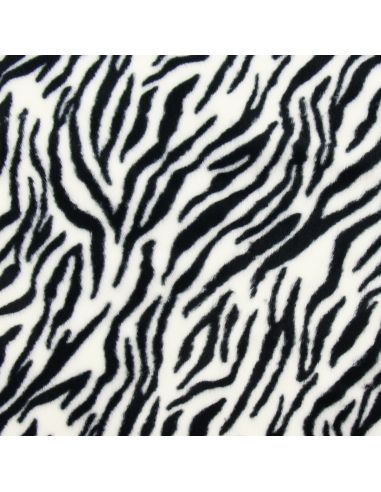 Tecido de pele falsa animal - Zebra