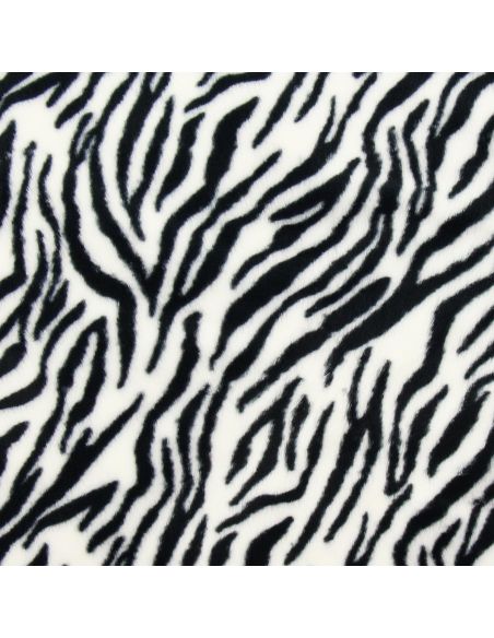Tecido de pele falsa animal - Zebra