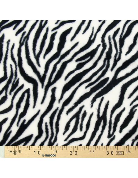Tecido de pele falsa animal - Zebra