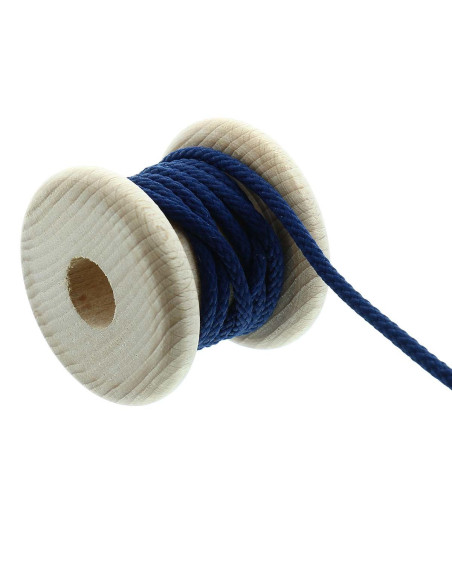 Cordão redondo anoraque - Azul marinho