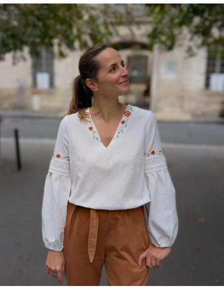 Molde de blusa Myrtille - Anna Rose patterns