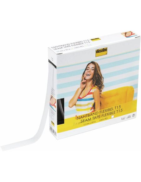 Suporte de linha reta extensível Vlieseline - Branco