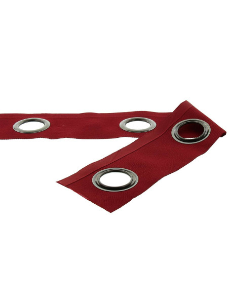 Faixa com ilhós cor de canhão - Vermelho cardeal