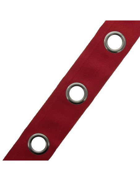 Faixa com ilhós cor de canhão - Vermelho cardeal