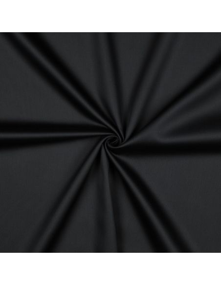 Tecido de cetim de algodão - Preto