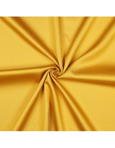 Tecido de cetim de algodão - Amarelo