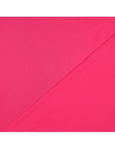 Tecido de cetim de algodão - Rosa vivo