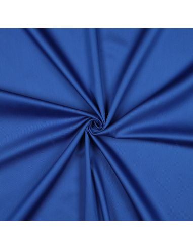 Tecido de cetim de algodão - Azul cobalto