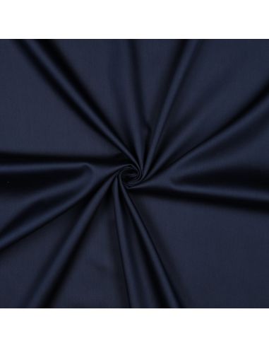 Tecido de cetim de algodão - Azul marinho